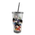 Copo Canudo Eco Saiyan Team - DragonBall Z - Zona Criativa 450 mL