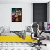 Quadro Decorativo Joker Coringa com Moldura e Vidro - 43 x 63 cm