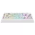 Teclado Gamer Redragon Shiva Lunar White, RGB, SP