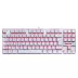 Teclado Mecânico Gamer Redragon Kumara Lunar White, Switch Blue, Single Color, ABNT 2