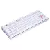 Teclado Mecânico Gamer Redragon Kumara Lunar White, Switch Blue, Single Color, ABNT 2