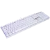 Teclado Mecânico Gamer Redragon Mitra Lunar White, Switch Blue, RGB, ABNT 2 - K551W-RGB